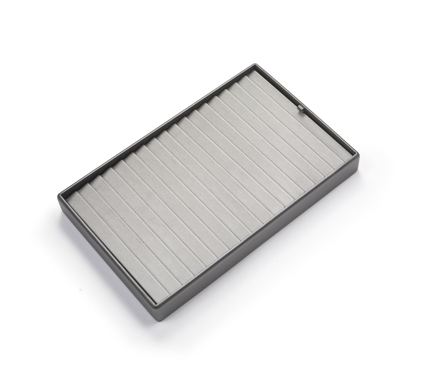 Silver Gray Leatherette 18 Bracelet Tray