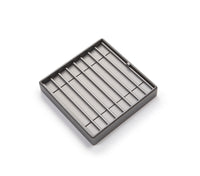 Silver Gray Leatherette 8 Bracelet Tray