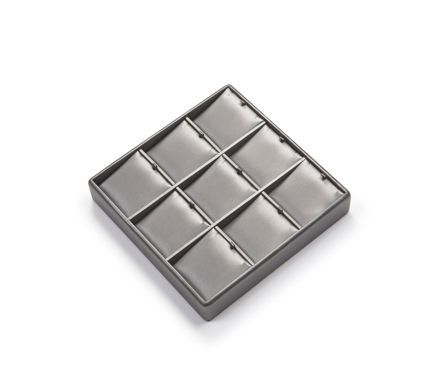 Silver Gray Leatherette 9 Pendant Tray – Novel Box