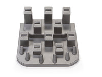 Silver Gray Leatherette Magnetic Display