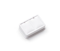 White Leatherette 2 Pendant Stand