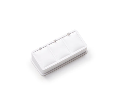 White Leatherette 3 Pendant Stand