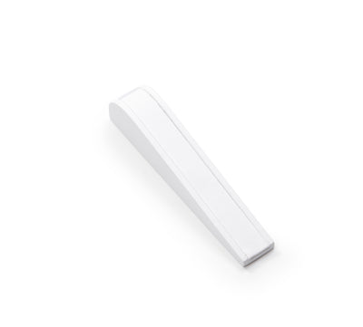 White Leatherette Thin Bracelet Dome