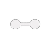 Adhesive Self Stick Tear-Proof Tyvec Tags (x1000)