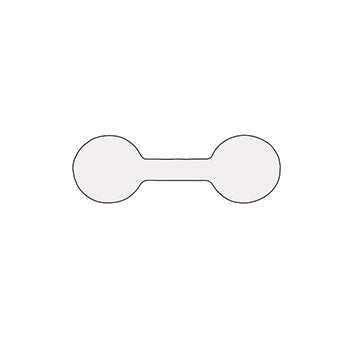 Adhesive Self Stick Tear-Proof Tyvec Tags (x1000)