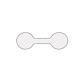 Adhesive Self Stick Tear-Proof Tyvec Tags (x1000)