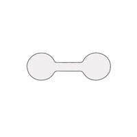 Adhesive Self Stick Tear-Proof Tyvec Tags (x1000)