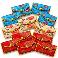 Assorted Chinese Zip Pouches 6½" × 4"