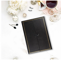 Black Leatherette Double-Door Jewelry Combo Organizer