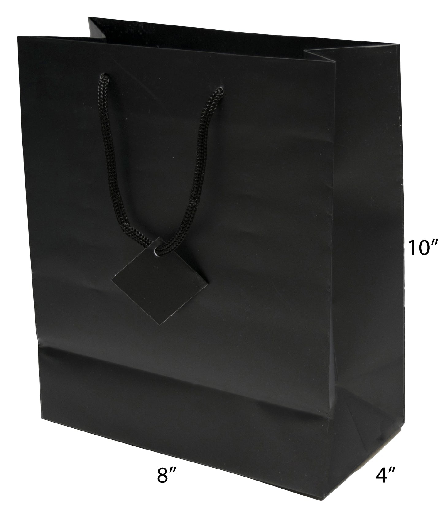 Matte Euro Tote Bags w Rope Handles 8" x 4" x 10"