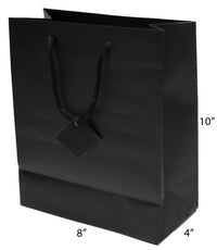 Matte Euro Tote Bags w Rope Handles 8" x 4" x 10"