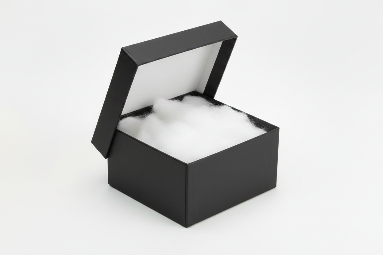 Black Cotton Filled Boxes