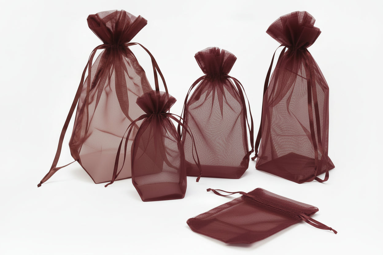 Flat Bottom Organza with Rattail String