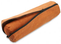 Novel Box Chestnut Faux Leather Velvet Bangle Watch Bracelet Soft Cushioned Roll Display