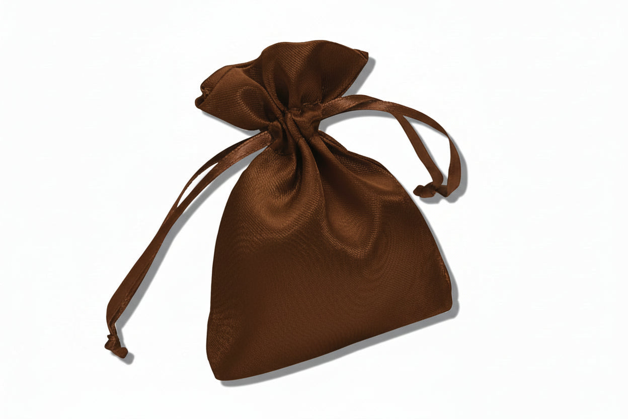 Square Satin Drawstring Pouch 