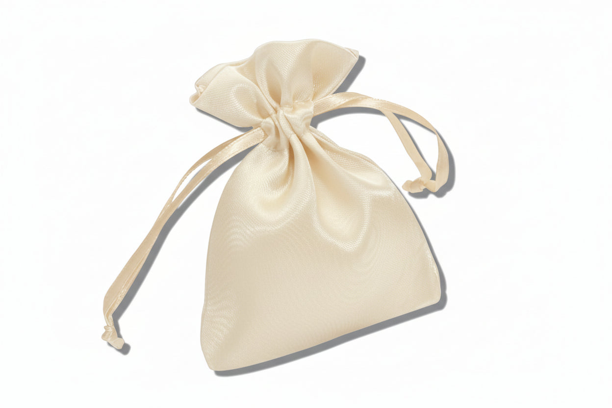 Square Satin Drawstring Pouch 