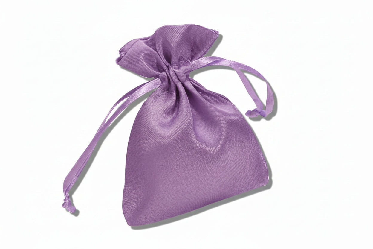 Square Satin Drawstring Pouch 