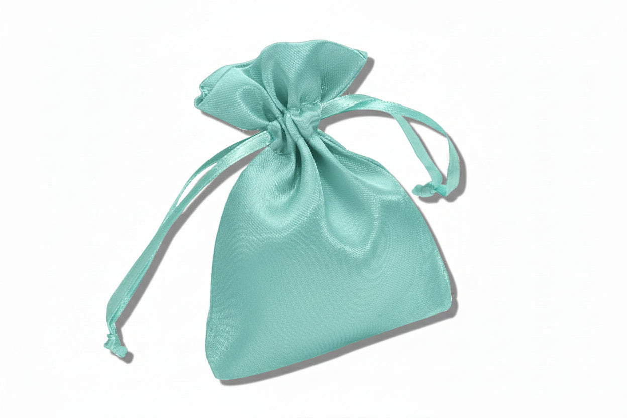Square Satin Drawstring Pouch 