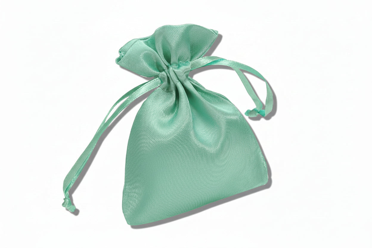 Square Satin Drawstring Pouch 