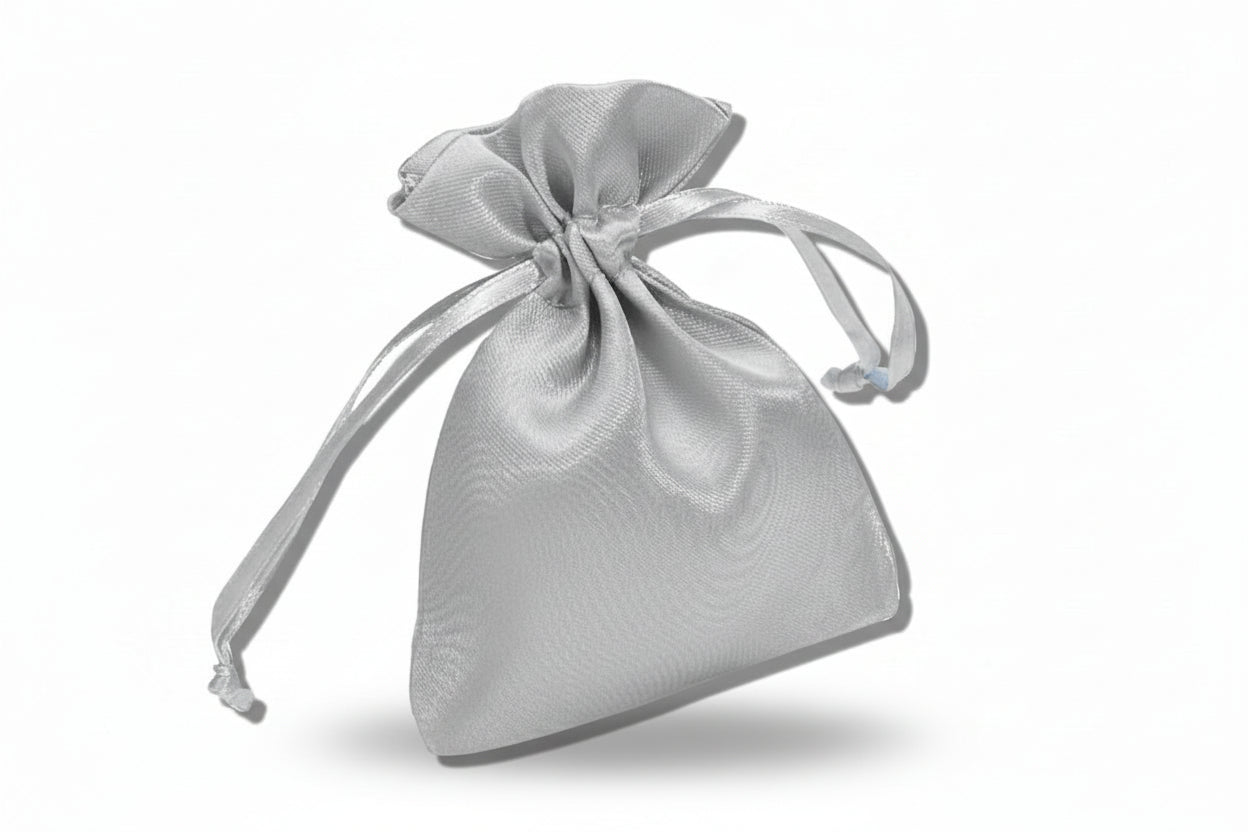 Square Satin Drawstring Pouch 