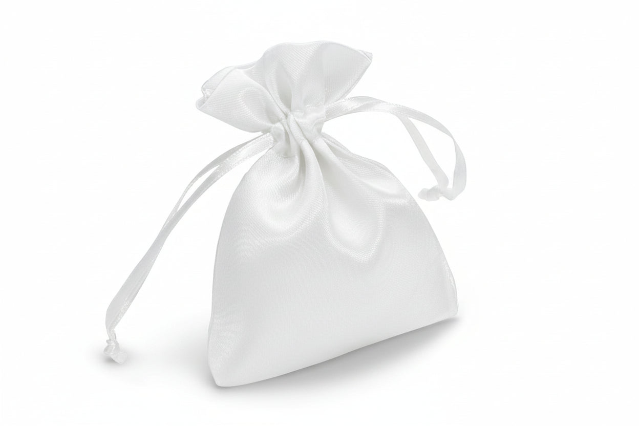 Square Satin Drawstring Pouch 