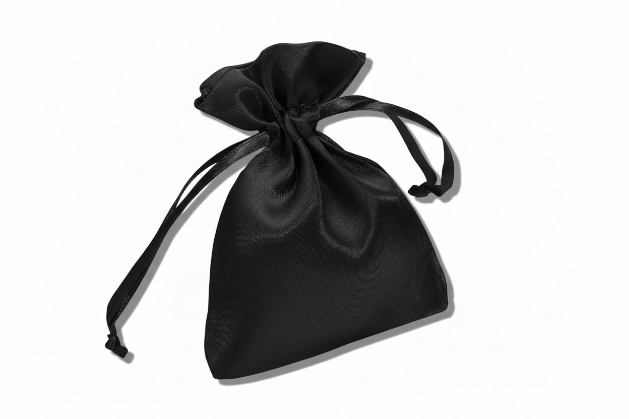 Square Satin Drawstring Pouch 