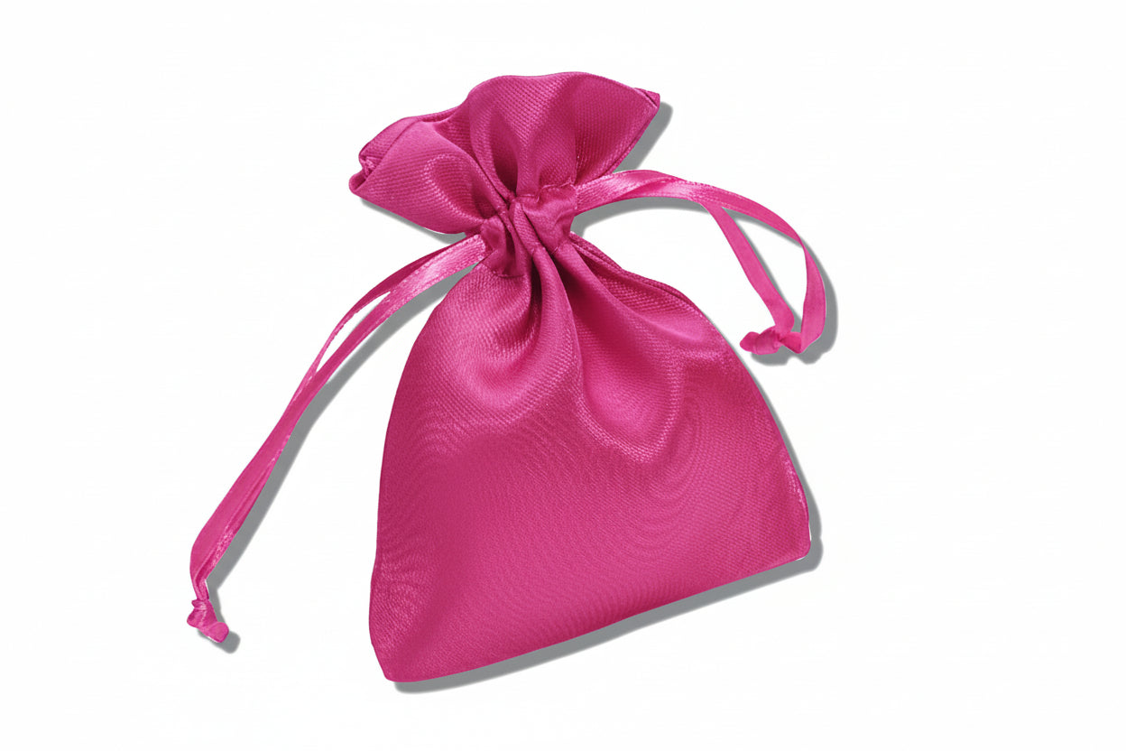 Square Satin Drawstring Pouch 