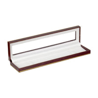 Burgundy Window Leatherette Bracelet Box