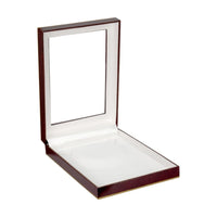 Burgundy Window Leatherette Large Set Box