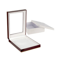 Burgundy Window Leatherette Large Set Box
