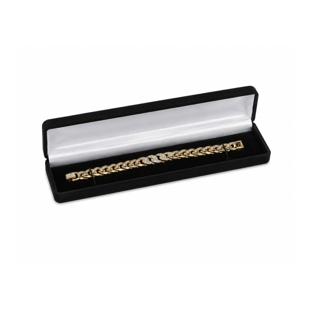 Black Flocked Bracelet Box