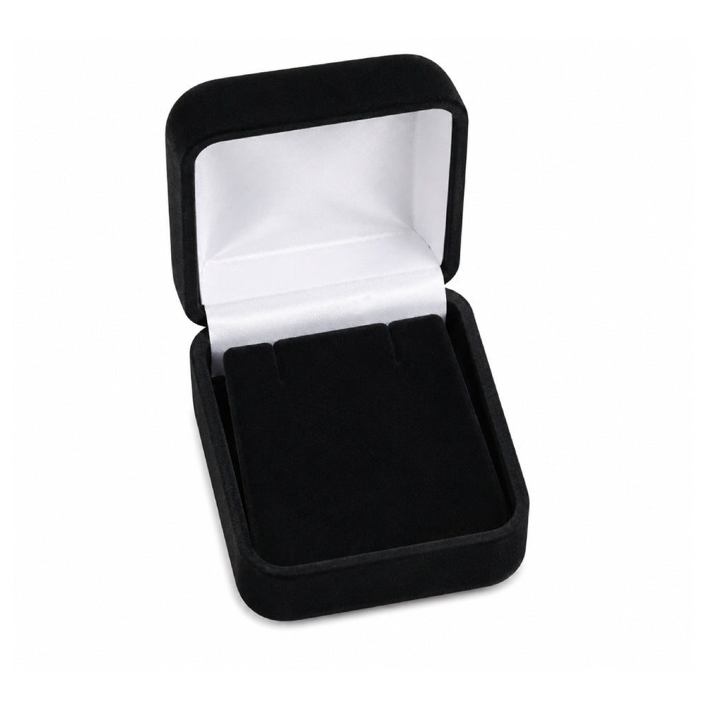 Black Flocked Earring Box