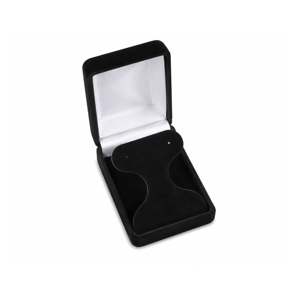 Black Flocked Earring Tree Box