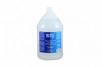Gallon bottle of Blitz cleaning solution on a white background