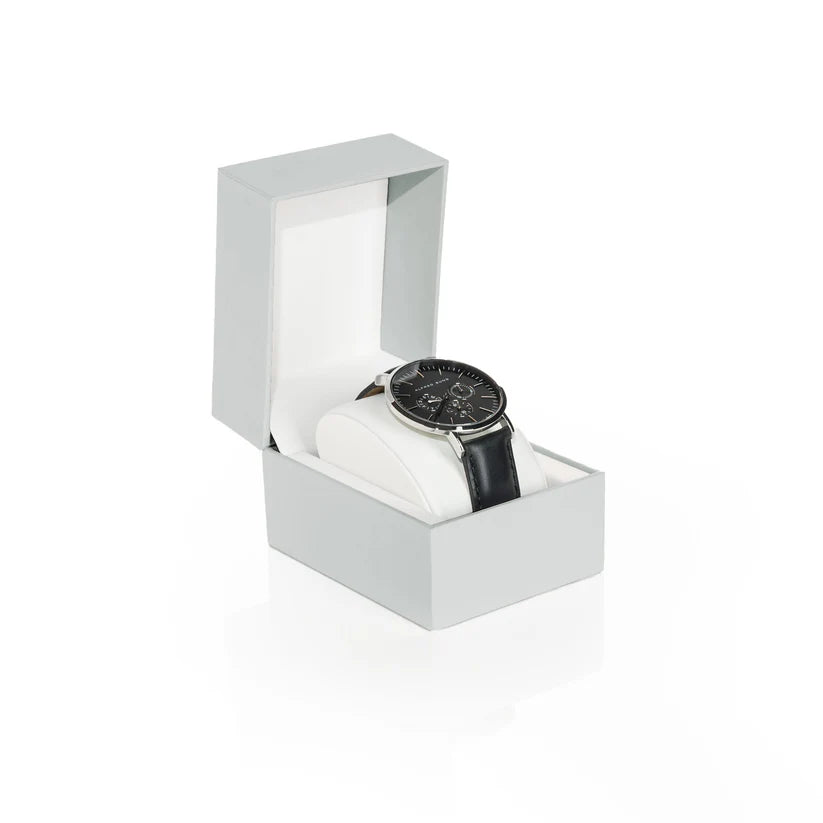 Watch in a gray box 