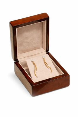 High Veneer Premium Wood Pendant/Earring Box