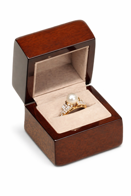 High Veneer Premium Wood Ring Box