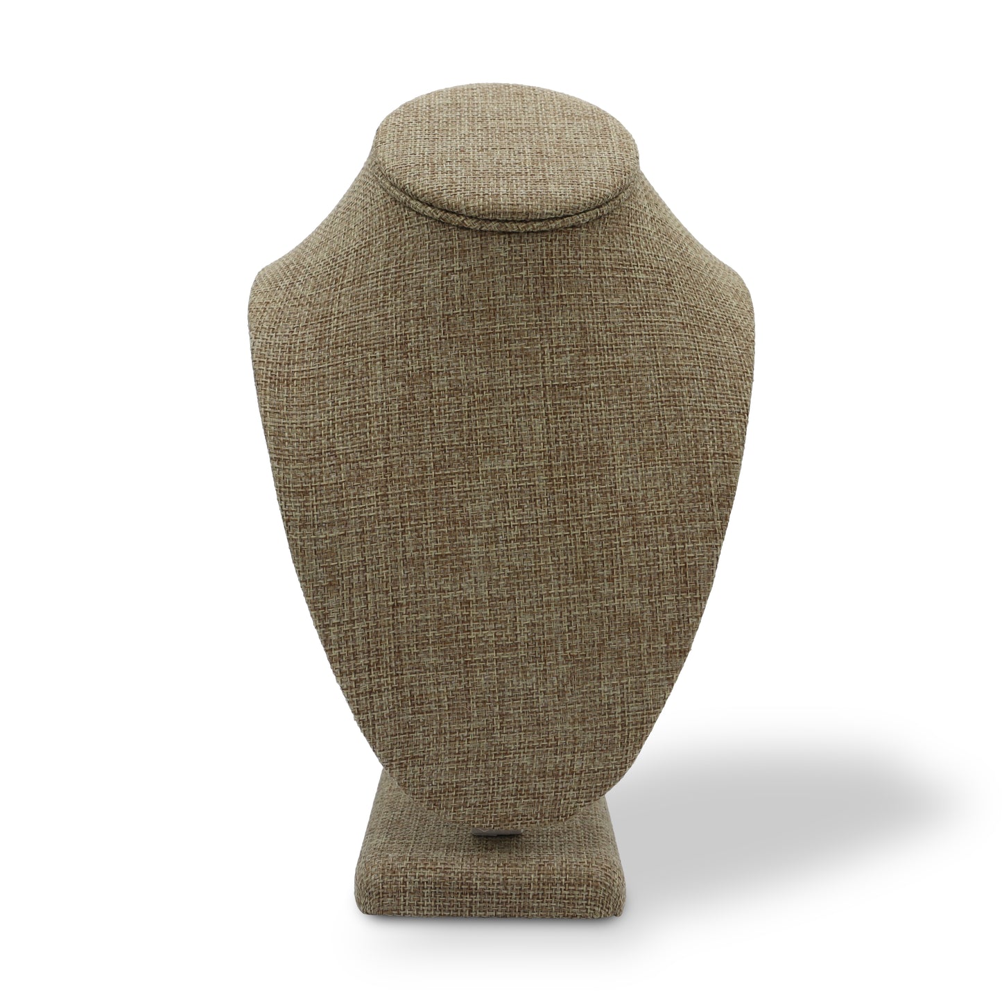 Burlap Necklace Jewelry Display Bust Stand (Medium)