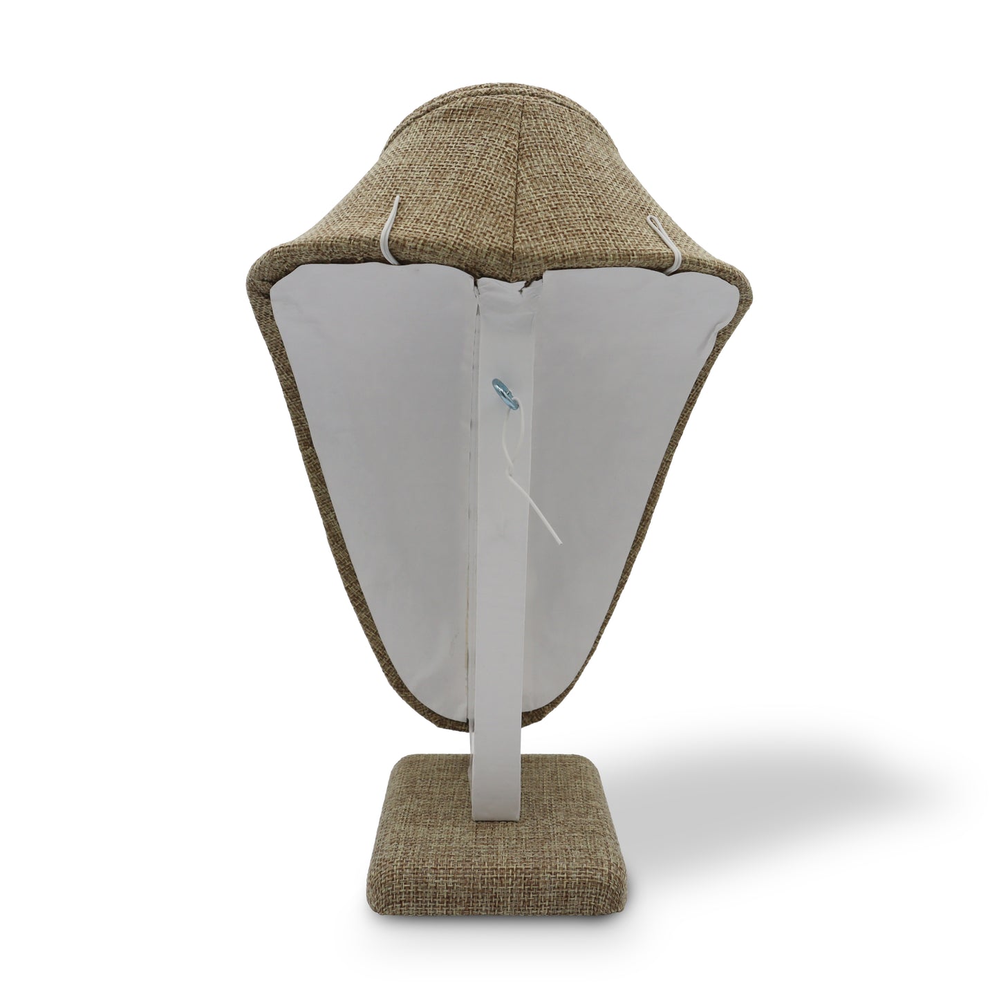 Burlap Necklace Jewelry Display Bust Stand (Medium)