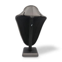Steel Gray Leatherette Necklace Jewelry Display Bust Stand Medium