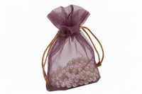 Flat Bottom Organza with Rattail String 3 1/2 x 5 x 1 1/2