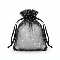 Metallic Star Printe Organza Bag – Novel Box