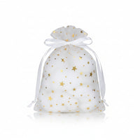 Metallic Star Printe Organza Bag – Novel Box