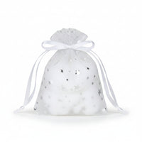 Metallic Star Printe Organza Bag – Novel Box