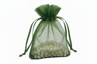 Flat Bottom Organza with Rattail String 3 1/2 x 5 x 1 1/2