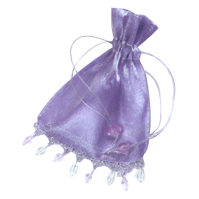 Beaded Metallic Pouch