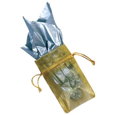 Silver And Gold Organza Pouches