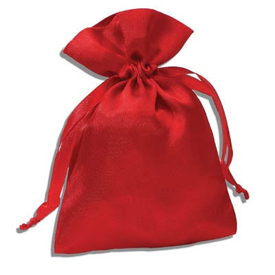 Square Satin Drawstring Pouch 