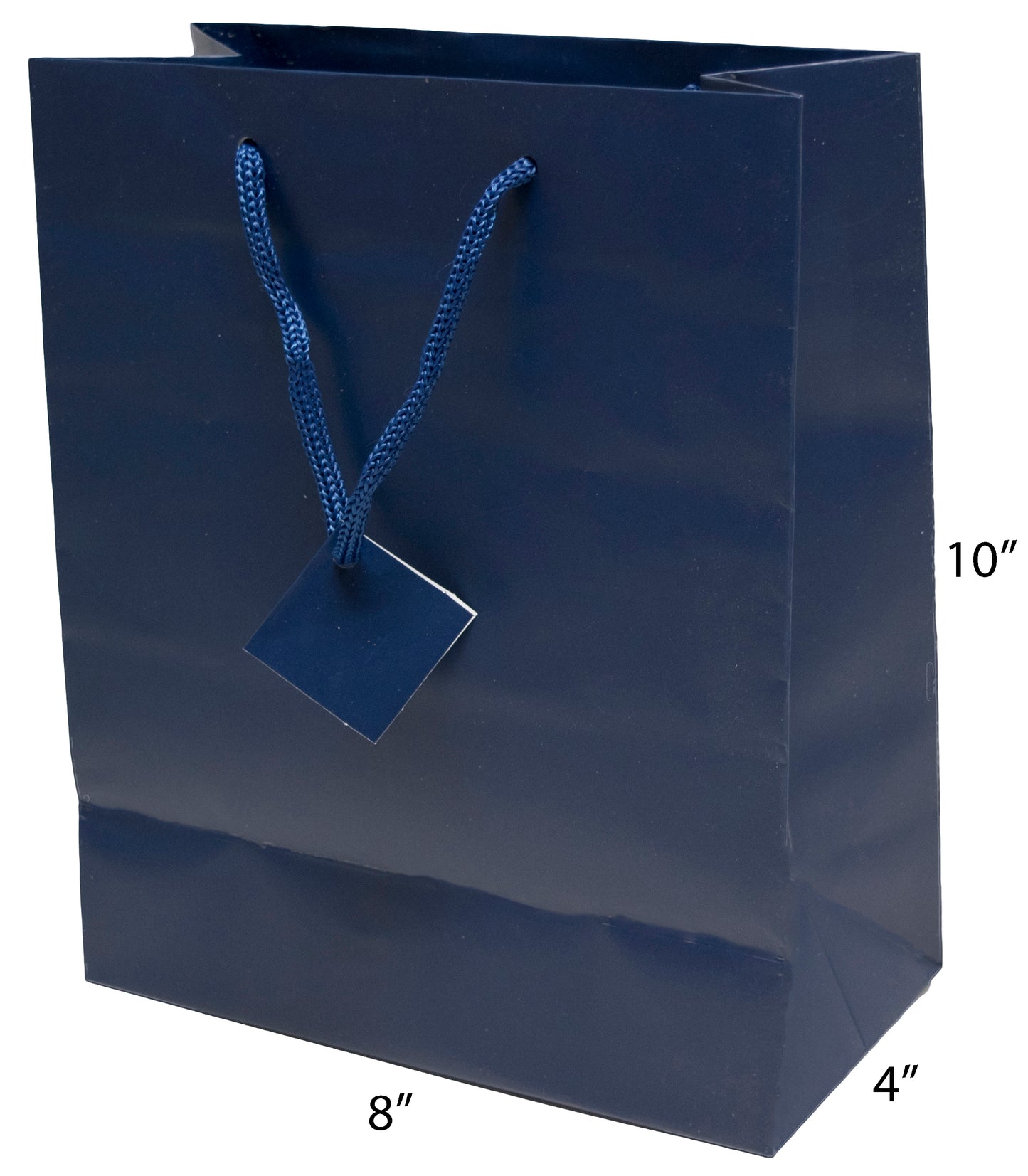 Matte Euro Tote Bags w Rope Handles 8" x 4" x 10"