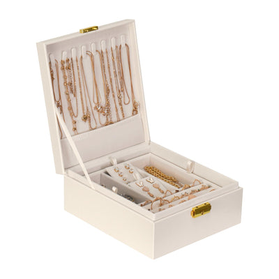 PU Leather 2 layer Jewelry Box